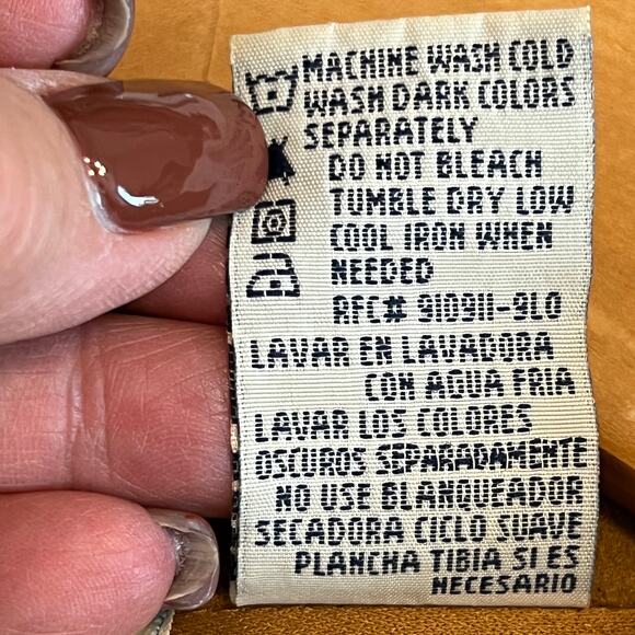 White Stag Women's Faux Suede Caramel Color Button Down Size S - Picture 7 of 7